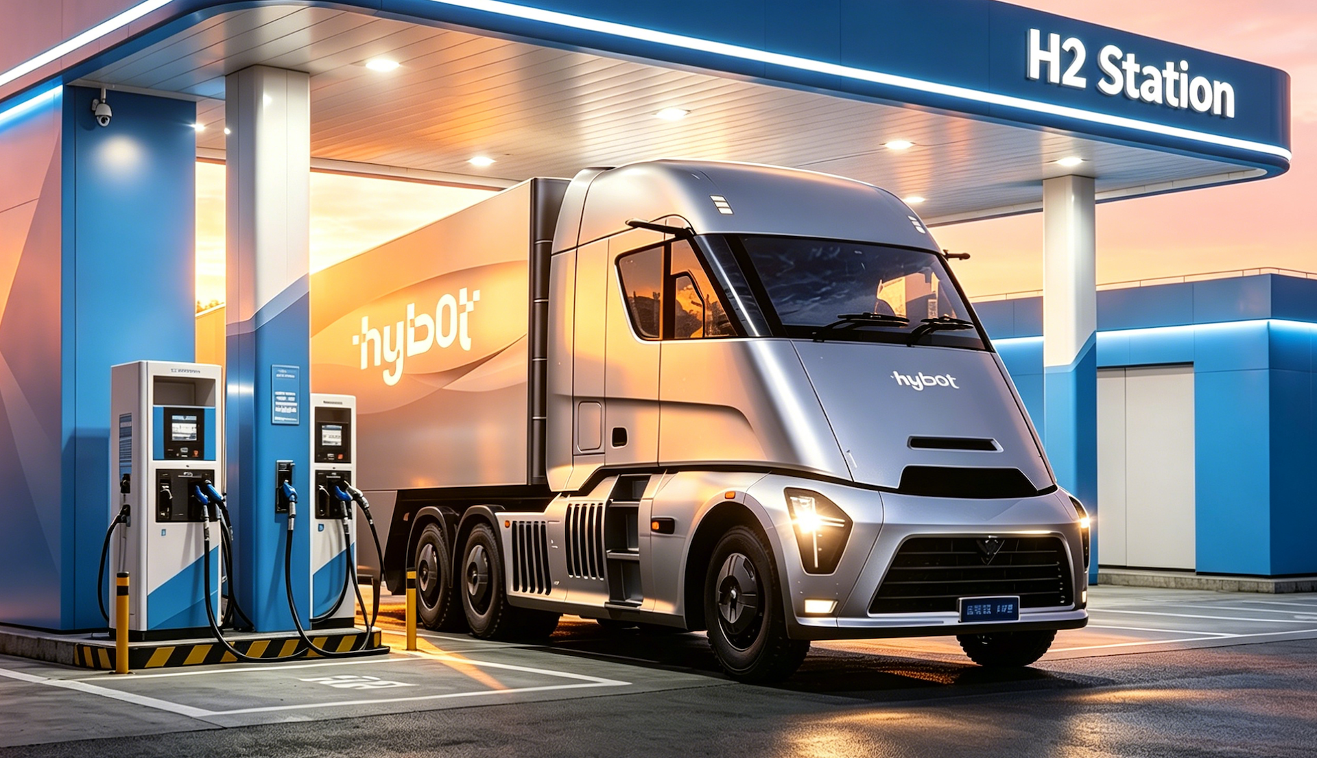 Hydrogen truck station
